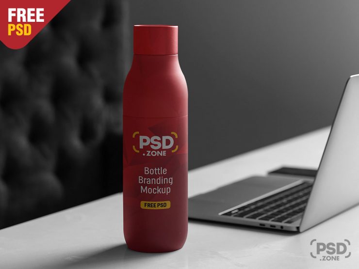 Bottle Branding Free PSD Mockup
