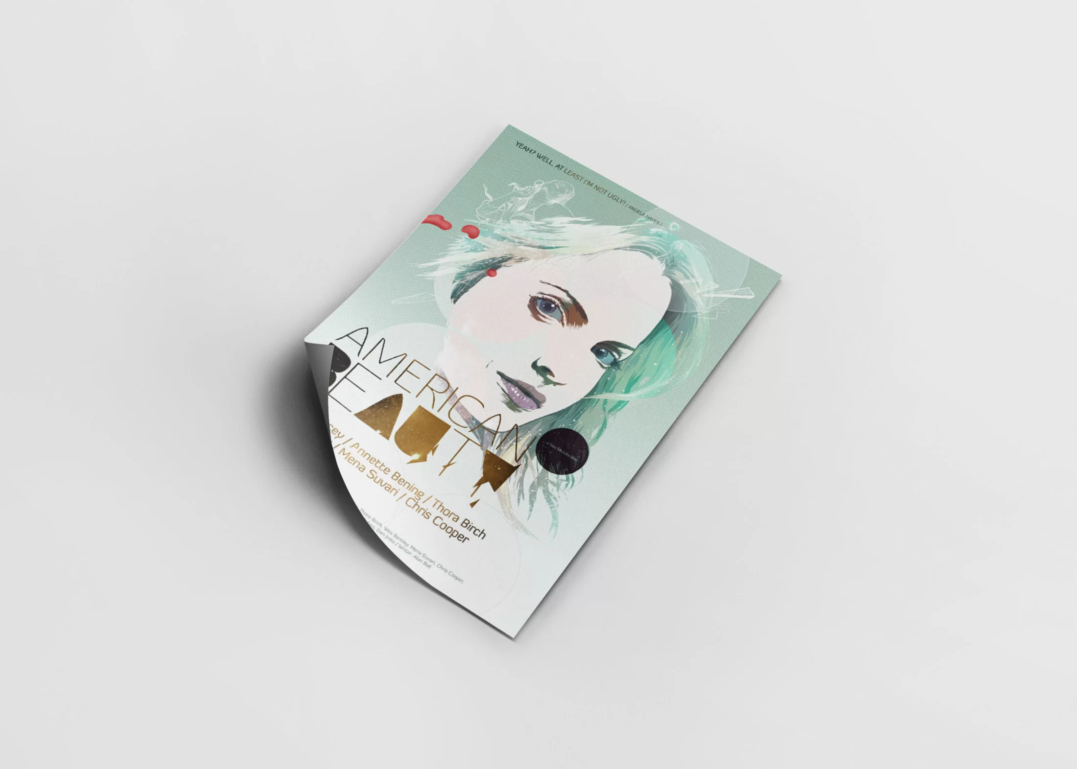 Free Poster PSD Mockup for 11x17in