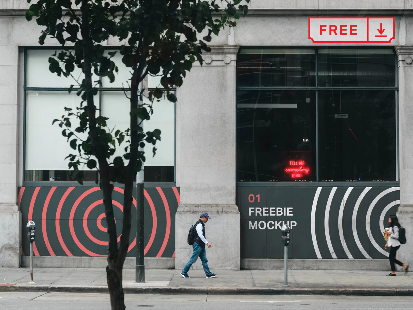 Free Storefront Signs Mockup