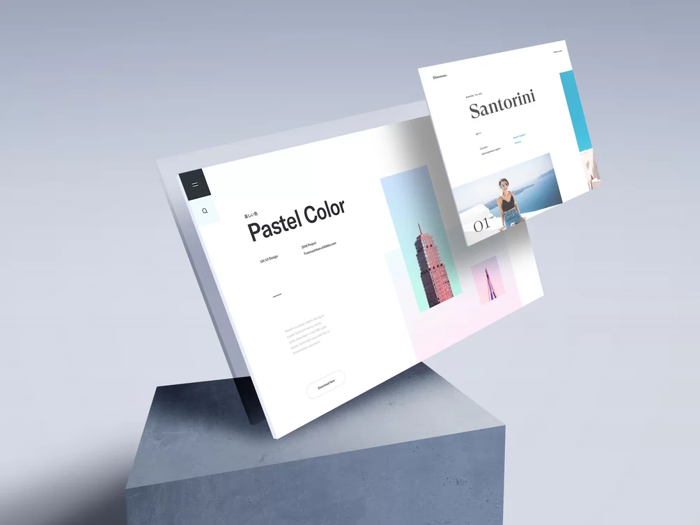 Screen Showcase Free PSD Mockup