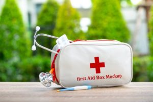 First Aid Bag Free PSD Mockup Template