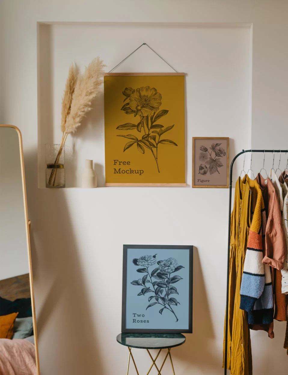 Interior Frame Free PSD Mockup