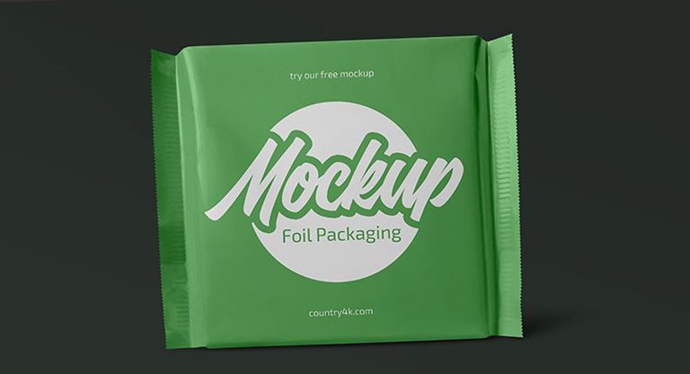 Foil Pack - Free PSD Mockup