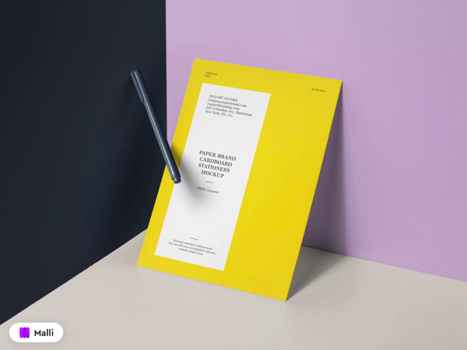 Free Paper Brand Mockup Template