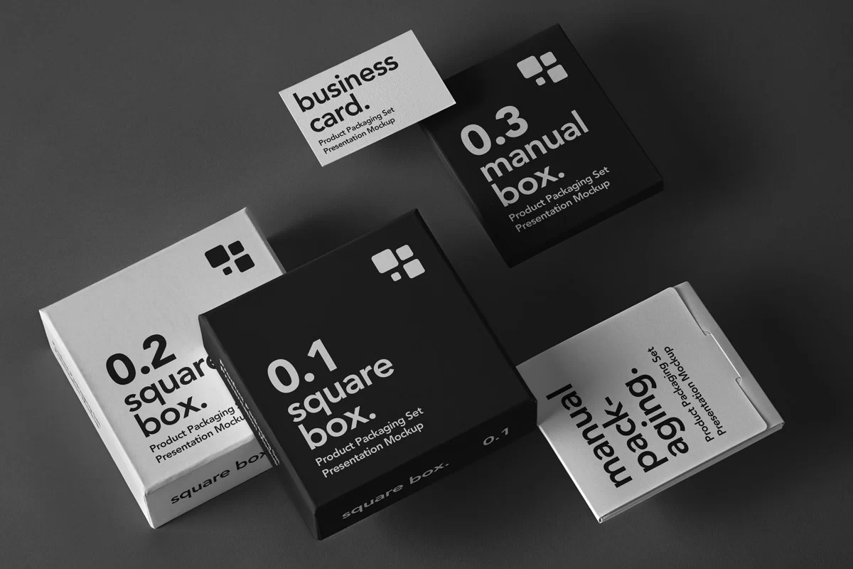 Free Product Packaging Mockup Set