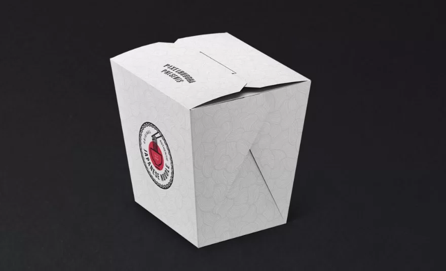 Noodles Box Free PSD Mockup Set