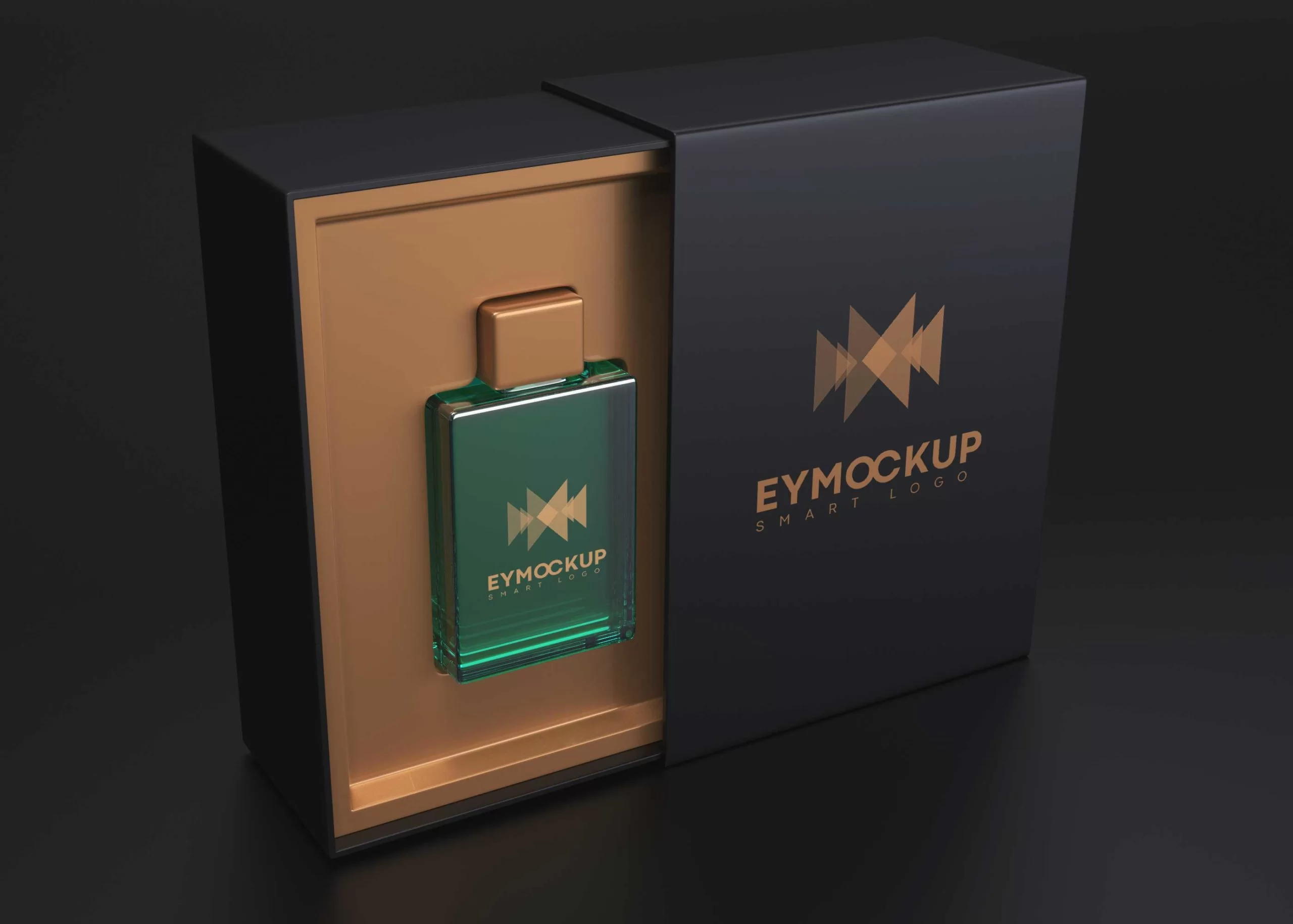 Perfume Box Packaging - Free PSD Mockup