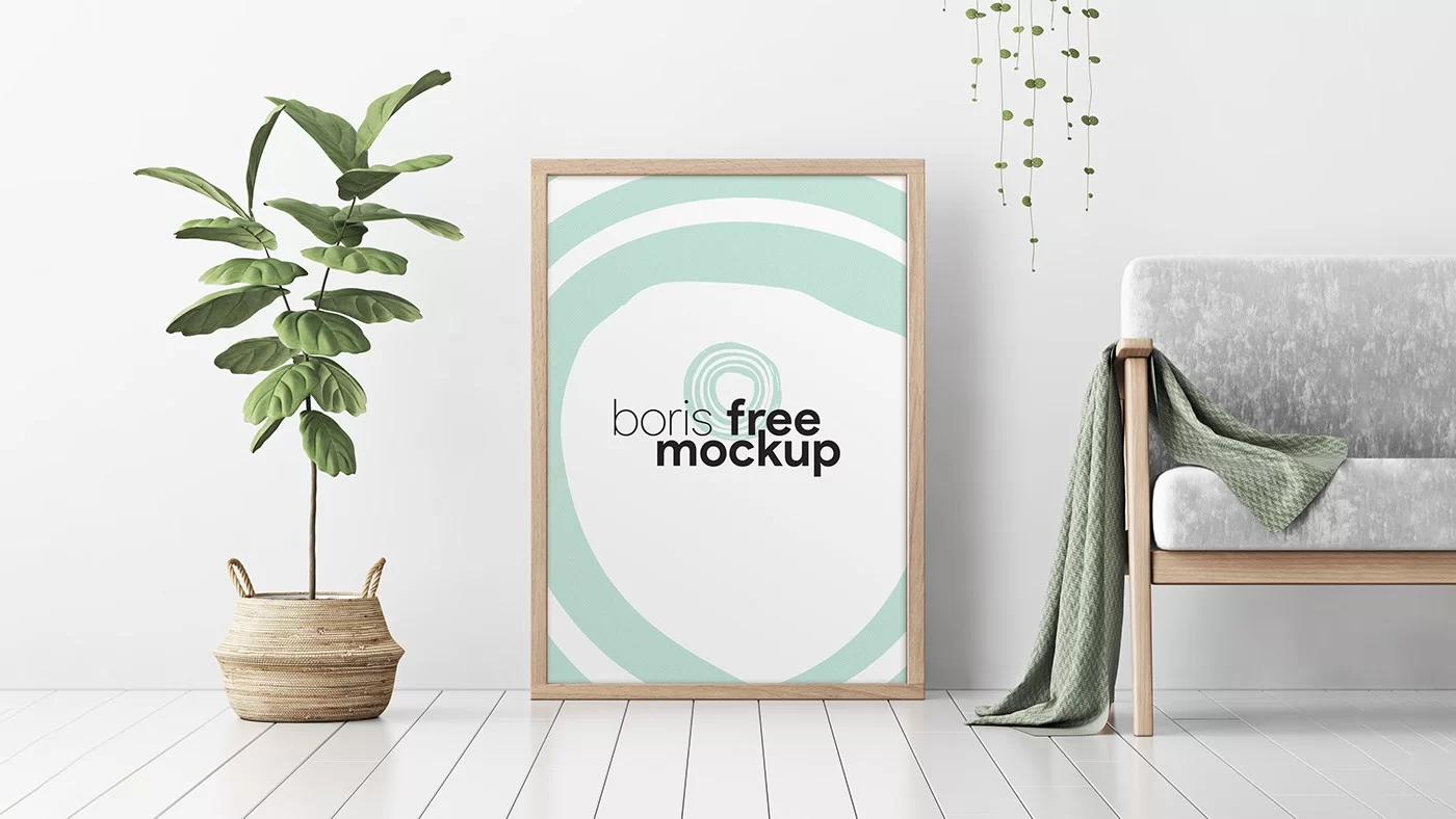 Vertical Rectangle Poster Free PSD Mockup
