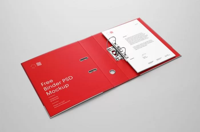 Free Open Ring Blinder Mockup
