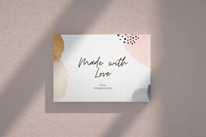 Free Realistic Canvas Mockup