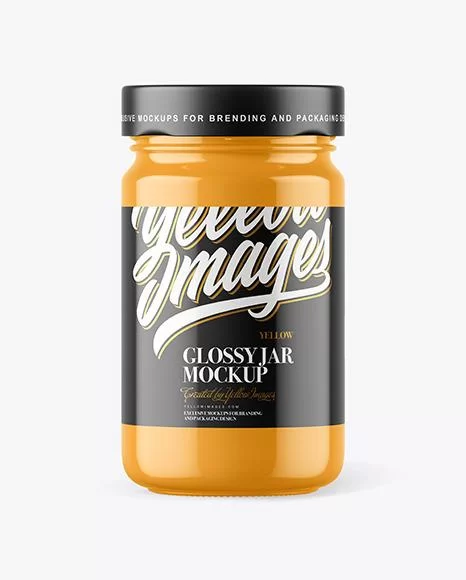 Free Glossy Jar Mockup