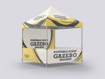 Download Free Portable Popup Gazebo Mockup (PSD) - FreeMockup