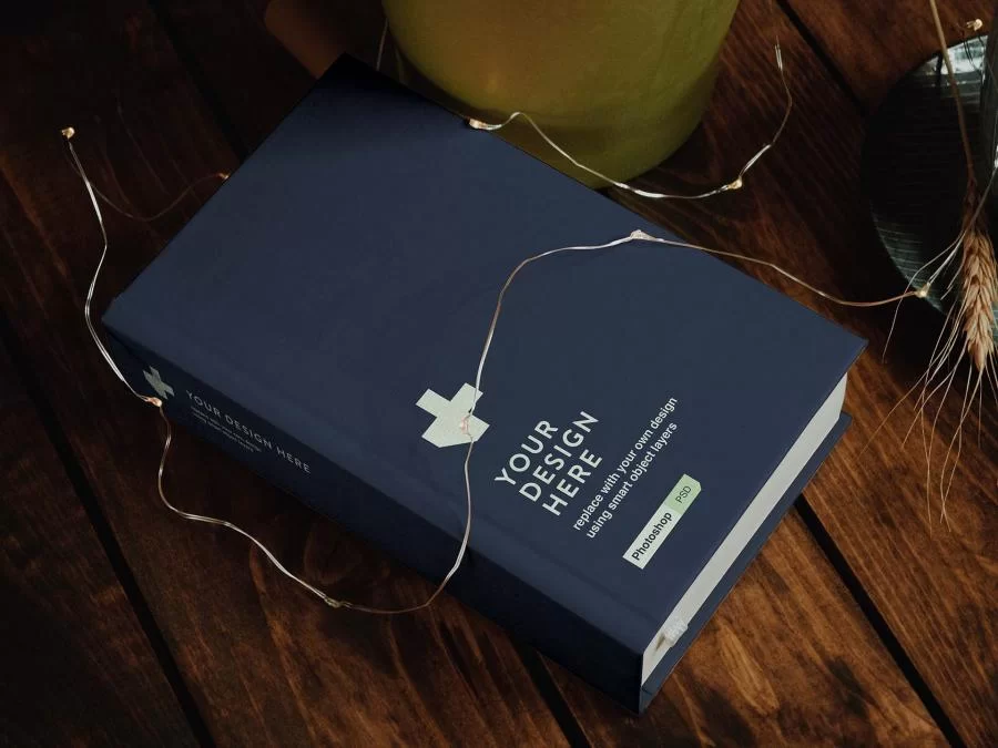 Free Thick Hardcover Book Mockup