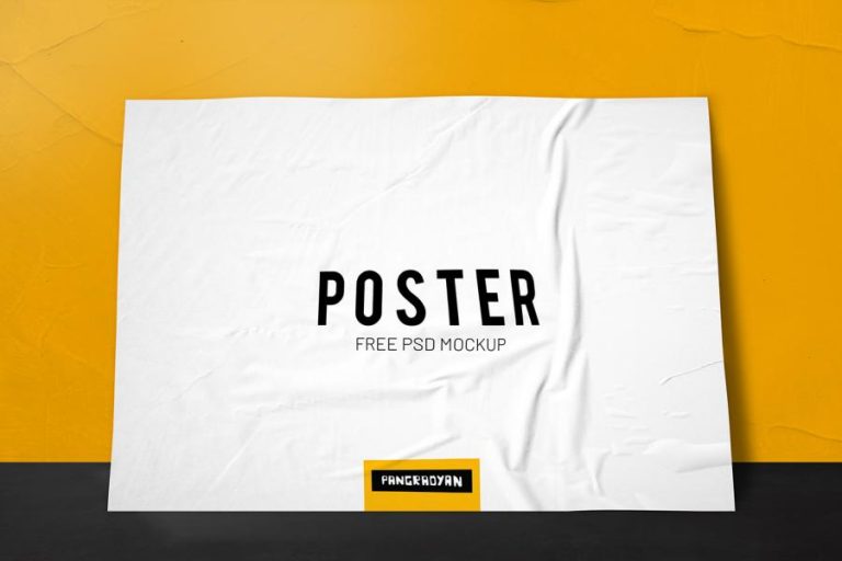 Download Horizontal Free PSD Poster Mockup - FreeMockup