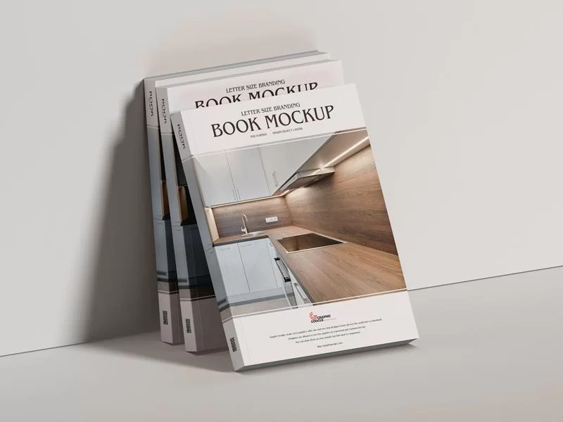 Letter Size Branding Book Free Mockup