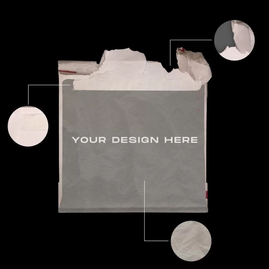 Paper Envelope Parcel Free Mockup
