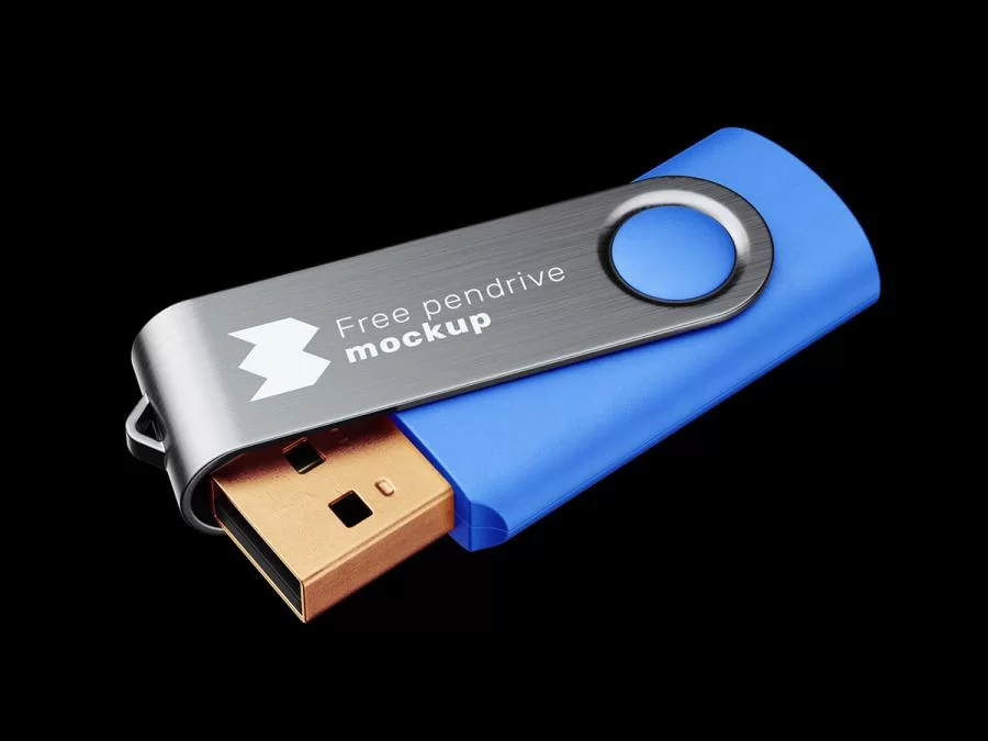 Pendrive Mockup Free PSD Template