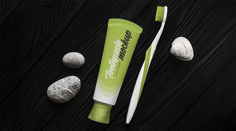 Toothpaste & Toothbrush Free Mock-ups