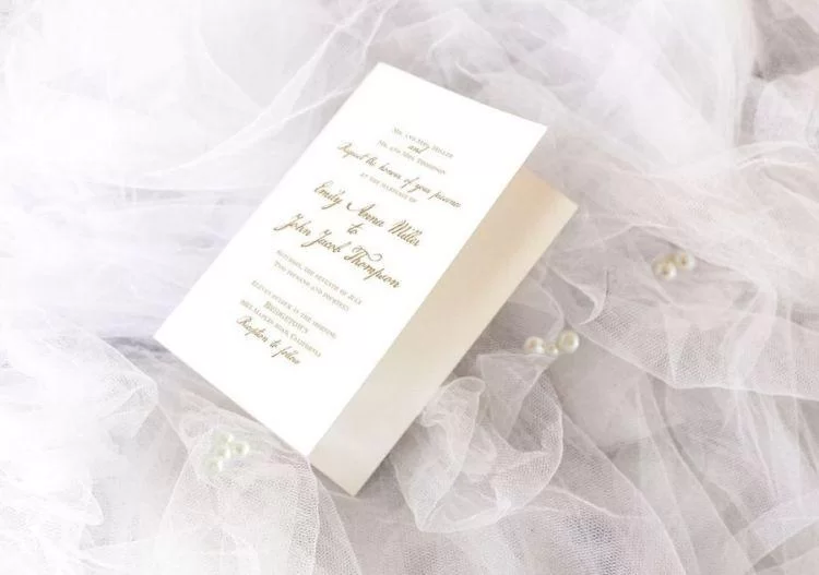 Astonishing Wedding Invitation Free PSD Mockup