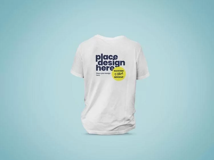 Backside of T-Shirt Free (PSD) Mockup