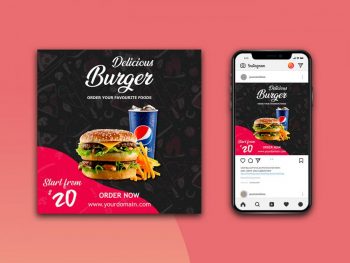 Download Instagram Post Mockup Free (PSD) Template - FreeMockup