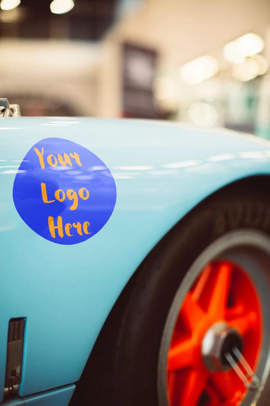 Logo on a Car Free (PSD) Mockup