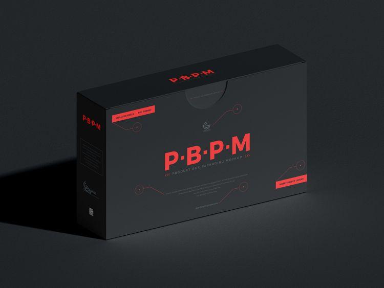 Product Box Packaging Free (PSD) Mockup