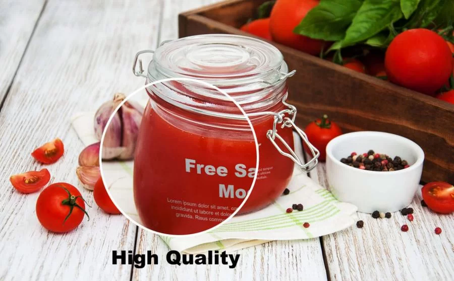 Salsa Jar Free (PSD) Mockup Template