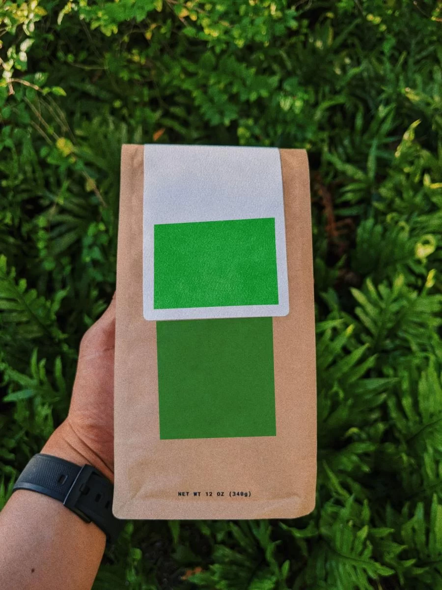 Crafted Coffee Bag in Hand Free Mockup