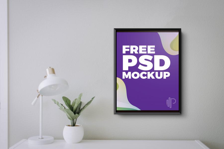 Neat & Clean Poster Free PSD Mockup