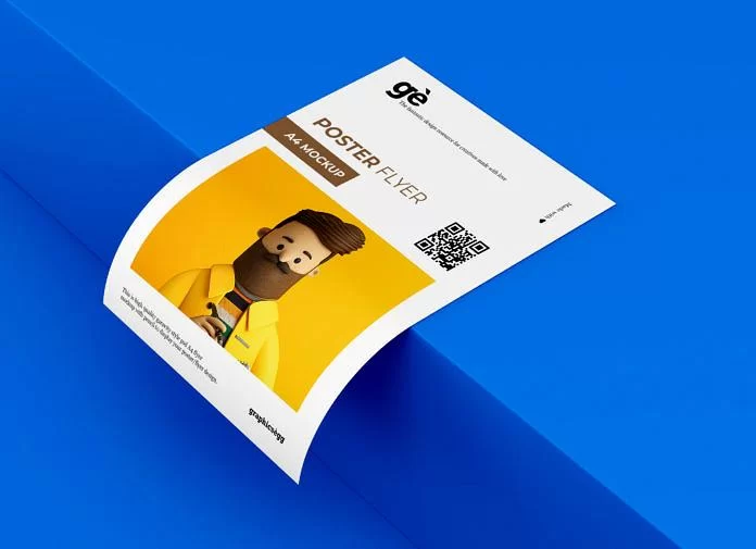 Free A4 Flyer Paper Mockup