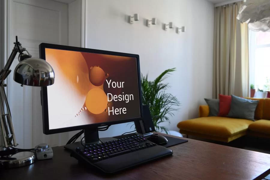 Free Computer Screen Mockup