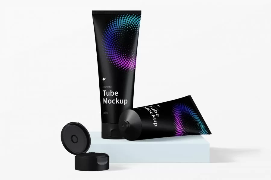 Free Cosmetic Tube Mockup