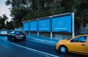 Free Outdoor Advertising Billboard Sign Mockup