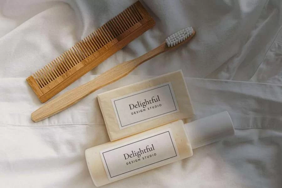 Free Shampoo & Soap Packaging Mockup