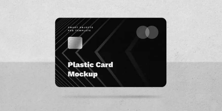 Free Simple Credit Card Mockup