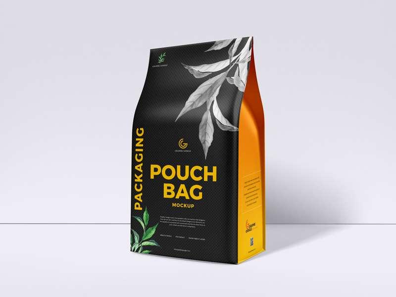 Pouch Bag Packaging Free (PSD) Mockup