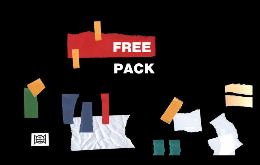 Free Stickers Pack Mockup