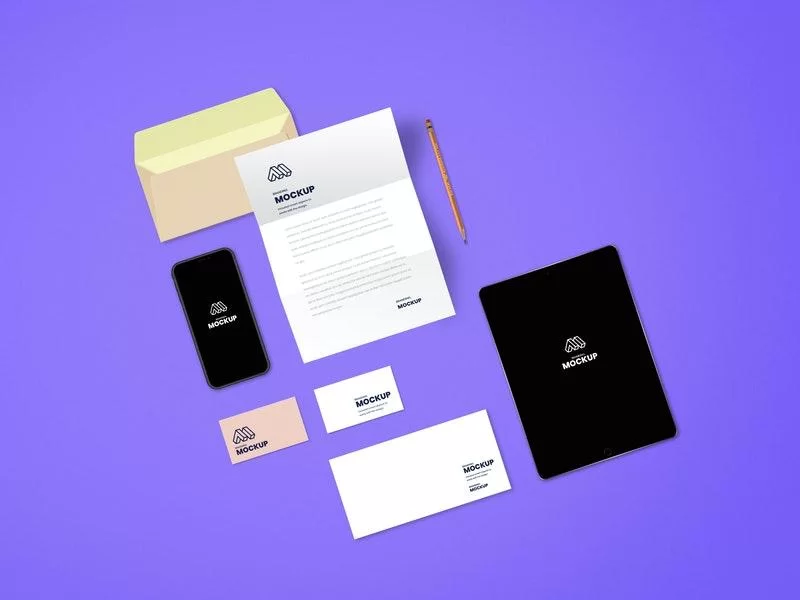 Free Complete Branding PSD Mockup