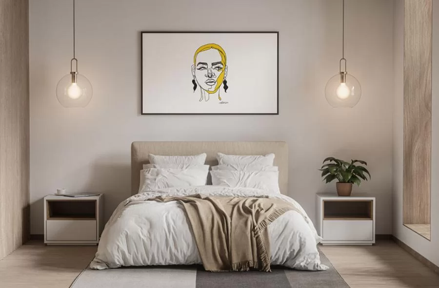 Free Modern interior Poster Mockup