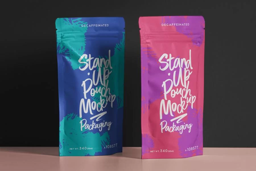 Free Pouch Packaging Mockup (PSD)