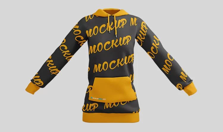 Women Hoodie Free PSD Mockup