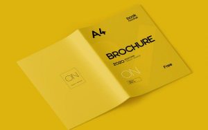 A4 Brochure Free (PSD) Mockup