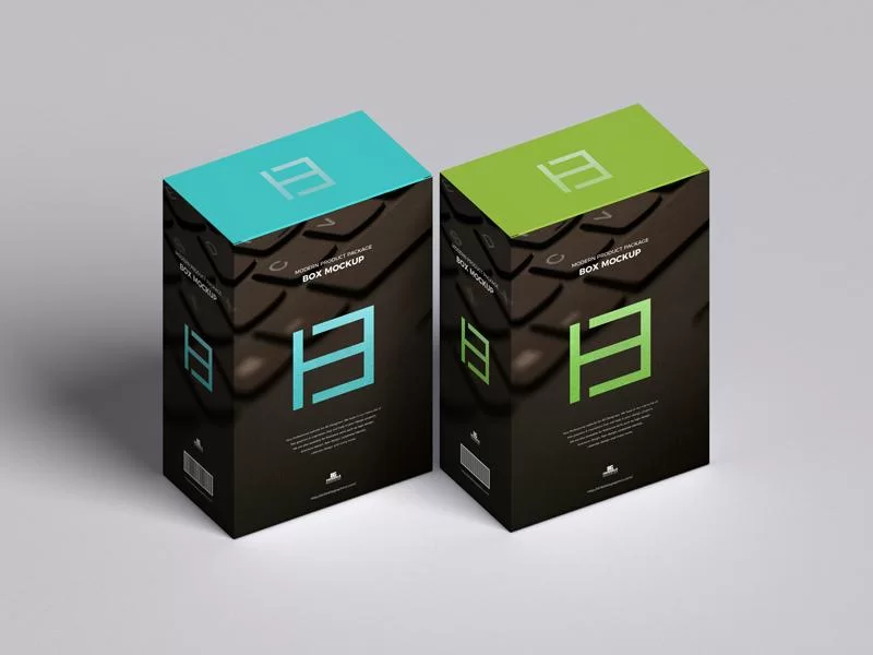 Modern Product Package Box Free (PSD) Mockup