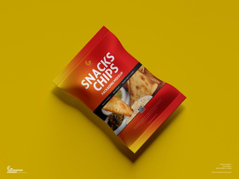 Snacks Chips Packaging Free Mockup