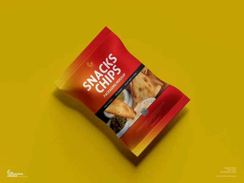 Snacks Chips Packaging Free Mockup