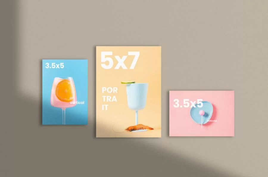 Flyers & Cards Free PSD Mockup