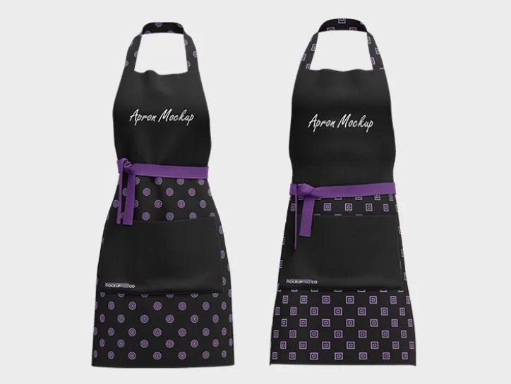 Free Aprons Set Mockup in PSD