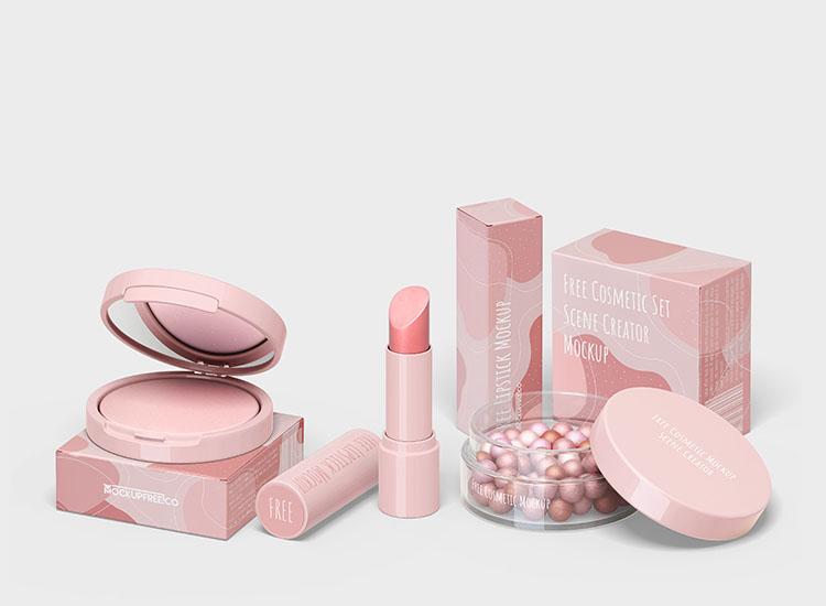 Free Cosmetic Scene Creator PSD Mockup - FreeMockup