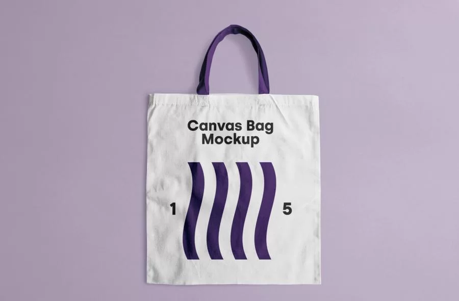 Free PSD Canvas Tote Bag Mockup